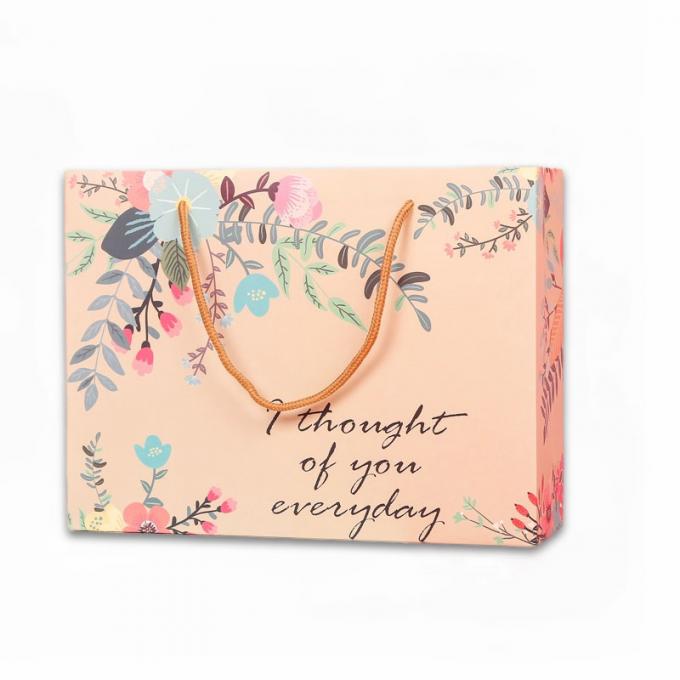 Waterproofing Paper Custom Shopping Bags For Retail Tear Resistance 1