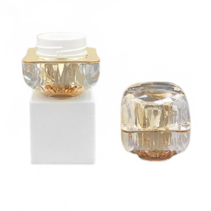 50g Leak Proof Cosmetic Cream Jar Diamond Acrylic Small Jar Custom Logo Available 2