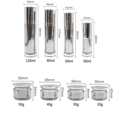 China Luxury  15-50g Empty Cosmetic Packaging Set Cosmetic Bottle And Jar