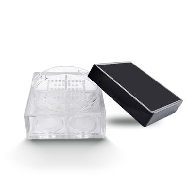 buy Personalized 45*26mm Square Empty Loose Powder Case With 4 Grid online manufacturer