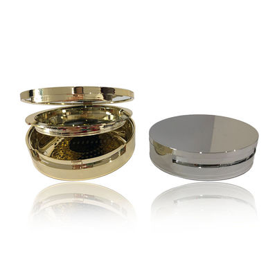 China Customized Gold Empty Compact Powder Case With 59mm Pan Size