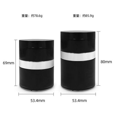 China Transparent Cosmetic Jars 5g/10g Skin Care Cream Samples Simple Design for Cosmetics