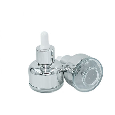 Drop Resistant Glass Cosmetic Packaging Bottle 50g 60g with Silk Screen Printing