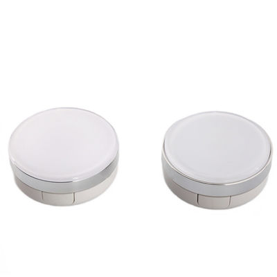 Refillable Dewy Finish Round Compact Powder Cushion Foundation Case For Light To Medium Coverage